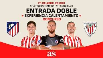 Gana entradas para el partido del Atlético de Madrid con el Athletic Club