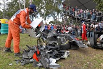 El espectacular accidente de Fernando Alonso en Australia