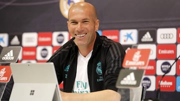 Real Madrid's Zidane talks ahead of Champions League final 2018