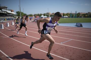 Campeonato de Espa?a de Atletismo que se est¨¢ disputando en el estadio Juan de la Cierva en Getafe.