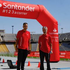 Indurain y Fiz se retan a pie y en bici en Valladolid
