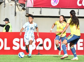 Colombia vs Argentina, Sudamericano Femenino Sub 20.