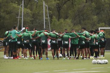 Atlético Nacional entrenó pensando en la segunda jornada de los cuadrangulares de la Liga BetPlay ante Deportivo Pereira.