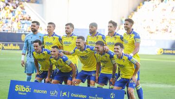Once inicial del Cádiz CF para medirse al Racing de Ferrol.