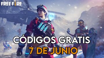 Free Fire códigos gratis hoy 7 de junio