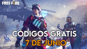 Free Fire códigos gratis hoy 7 de junio