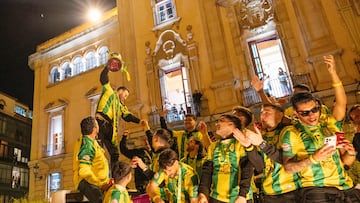 El Jaén, la celebración de ayer por la ciudad.