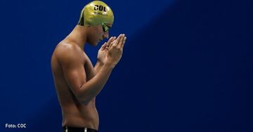 El antioqueño ha competido en los Juegos Olímpicos de Río 2016 y ha sido medallista de los Suramericanos y de los Juegos Centroamericanos y del Caribe. En la cita olímpica llegó hasta la semifinal en los 100 metros pecho. 

Natación se llevará a cabo en la Villa Deportiva Nacional los días 6, 7, 8, 9 y 10 de agosto. 