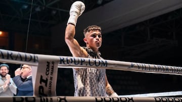 El malagueño Samuel Molina antes de su combate con Jon Fernández por el Campeonato de España.