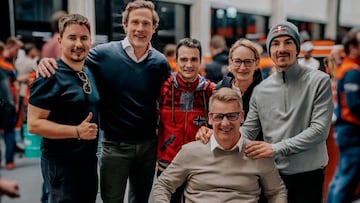 Jorge Lorenzo, Maverick Viñales y Dani Pedrosa acuden a la fábrica de KTM para la celebración de Navidad.