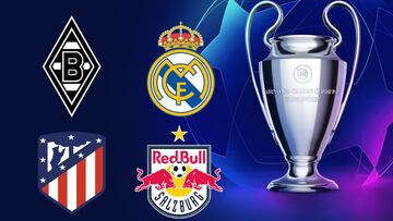 Champions: Ver online el Mönchengladbach - Real Madrid y Atlético Madrid - Salzburg