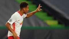 Tyler Adams fired home a deflected winner in the 88th minute to send RB Leipzig into the first ever Champions League semi-final.