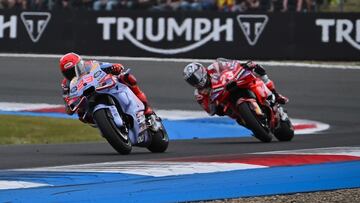Marc Márquez y Enea Bastianini, en Assen.