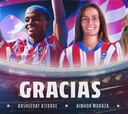 Oficial: Ajibade, Moraza, Cardona y Barth dicen adiós al Atlético