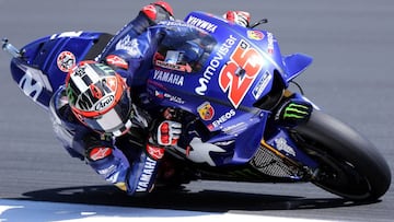 Maverick Vi&ntilde;ales ha liderado el test privado de Michelin en Montmel&oacute;.