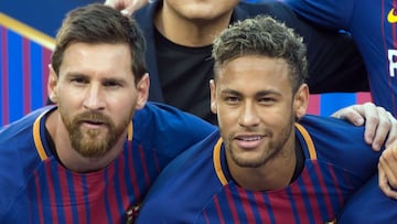 Neymar y Messi.
