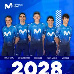 El ‘gran fichaje’ del Movistar: Barrenetxea, Canal, Romeo, Romo y Pelayo Sánchez, hasta 2028