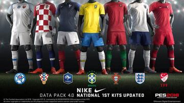 100 nuevas caras para PES 2018 con el Data Pack 4.0