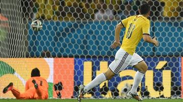 El 28 de junio de 2014 James Rodríguez marcó el mejor gol en el Mundial de Brasil. Uruguay lo sufrió y Colombia celebró.