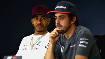 Hamilton y Alonso. 