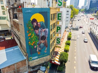 Natgeo llena la CDMX con murales ecológicos contra el cambio climático
