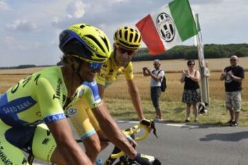 Vincenzo Nibali y Daniele Bennati. 