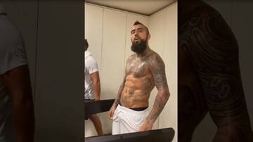 ¡10 kilómetros! Vidal y su duro entrenamiento en cuarentena