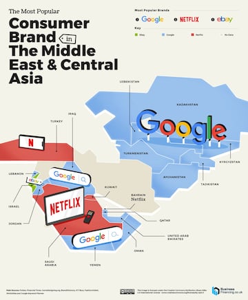 Mapa de las marcas más populares en el mundo: ¿cuál es la favorita en España?