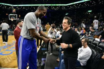 Amar'e Stoudemire y Ben Stilleren en un partido de Brooklyn Nets.