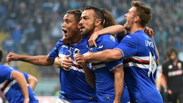 Luis Muriel podría ser campeón de la Sampdoria ante Udinese