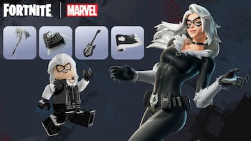 fortnite capitulo 5 temporada 4 marvel nuevas skins gata negra black cat