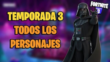 Todos los personajes de Fortnite Temporada 3 y d&oacute;nde encontrarlos