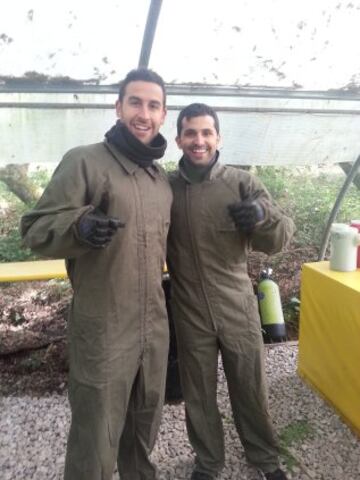 Hoy ha sido una jornada diferente para los jugadores del Celta ya que se han enfrentado en una divertida partida de paintball.
