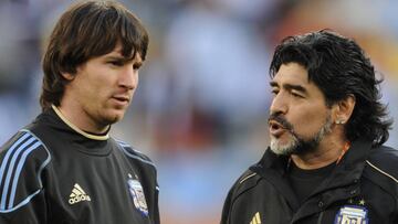 Cuando Messi y Maradona compartieron cancha y equipo