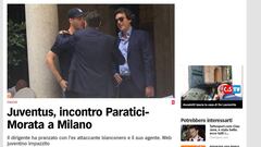 Álvaro Morata meets with Juventus sporting director in Milan