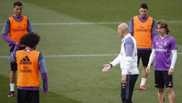 Las 5 órdenes de Zidane al equipo para ganarle al Atlético