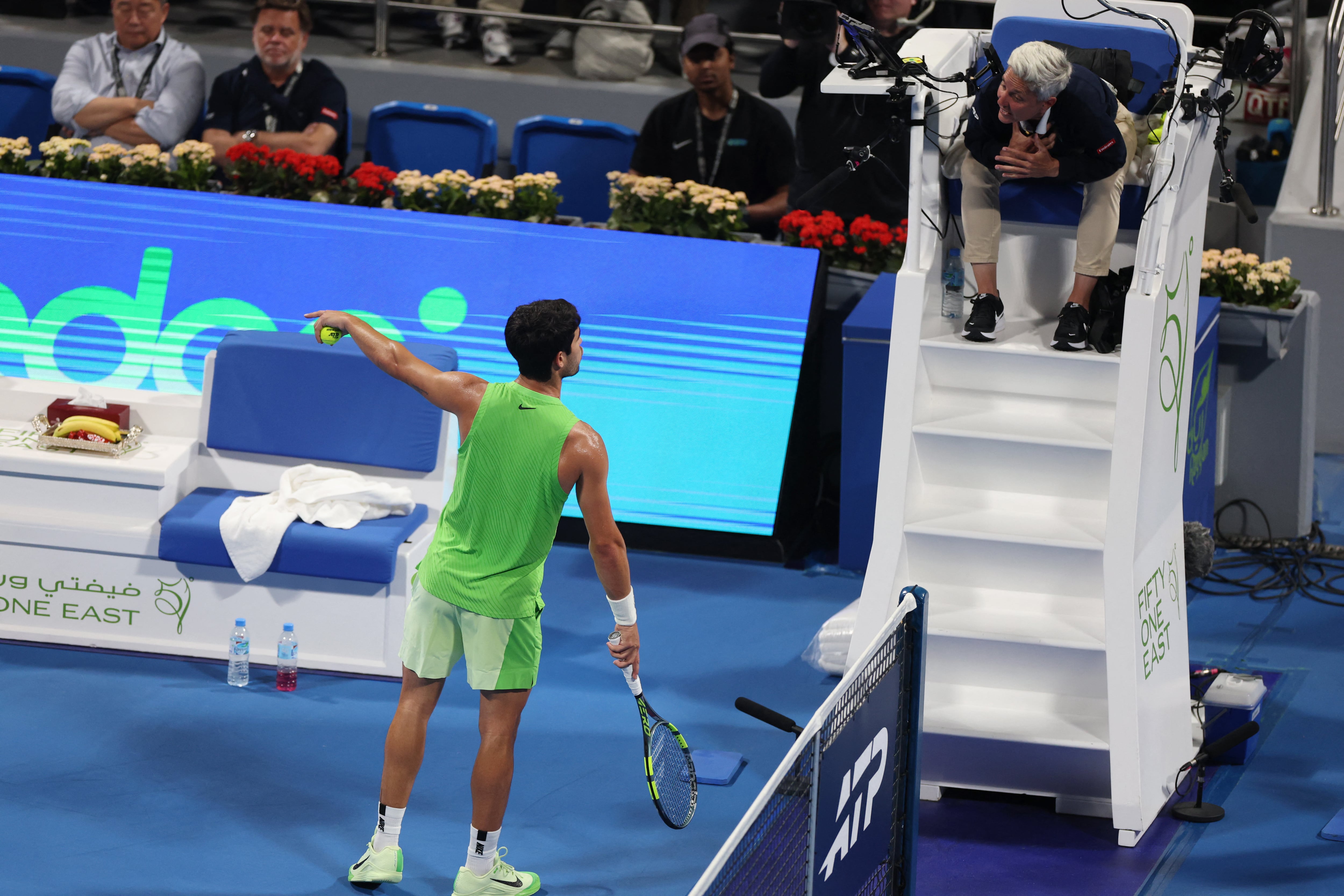 Alcaraz estalla: “La norma de la ATP del reloj es una mierda”