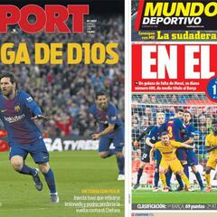 La prensa catalana ya ve al Barça campeón de Liga