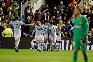 Pione Sisto empató el partido. 1-1.