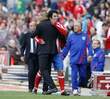 Con Simeone siempre ha mostrado una relación de afecto y respeto mutuo.