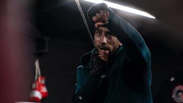 Moussa Gholam durante uno de sus entrenamientos.