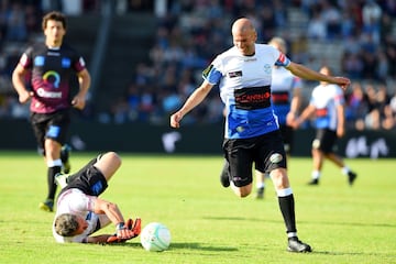 Zinedine Zidane y Pascal Olmeta.