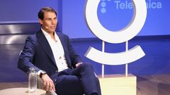 Rafa Nadal, junto a Pallete, en el evento de Fundaci&oacute;n Telef&oacute;nica.