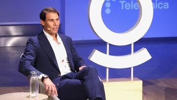 Rafa Nadal, junto a Pallete, en el evento de Fundaci&oacute;n Telef&oacute;nica.