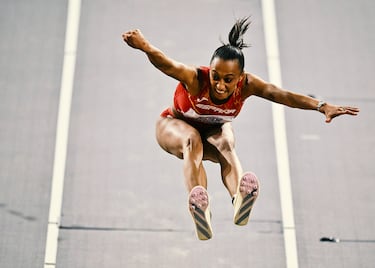 En el primer saltó consiguió alcanzar los 13,93.