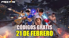 Free Fire | Códigos de hoy sábado 21 de febrero de 2026: recompensas gratis