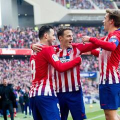 Una asistencia de Arias abre la goleada del Atlético de Madrid