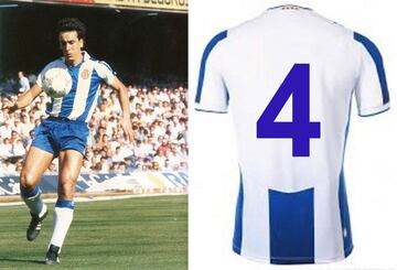 Ocupa un lugar destacado en la historia perica por su descomunal marcaje a Ruud Gullit en el Milán-Espanyol de la Copa UEFA 1987-88, en la que los blanquiazules alcanzaron la final. Central o libre, fue uno de los máximos exponentes del ‘Yo, cantera’, la campaña del club para promocionar a los jugadores formados en su fútbol base.