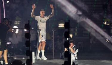 Modric en el Santiago Bernabéu.