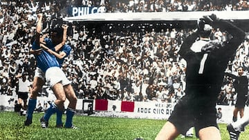 Gianni Rivera, durante el partido del Mundial de 1970 entre Alemania e Italia.